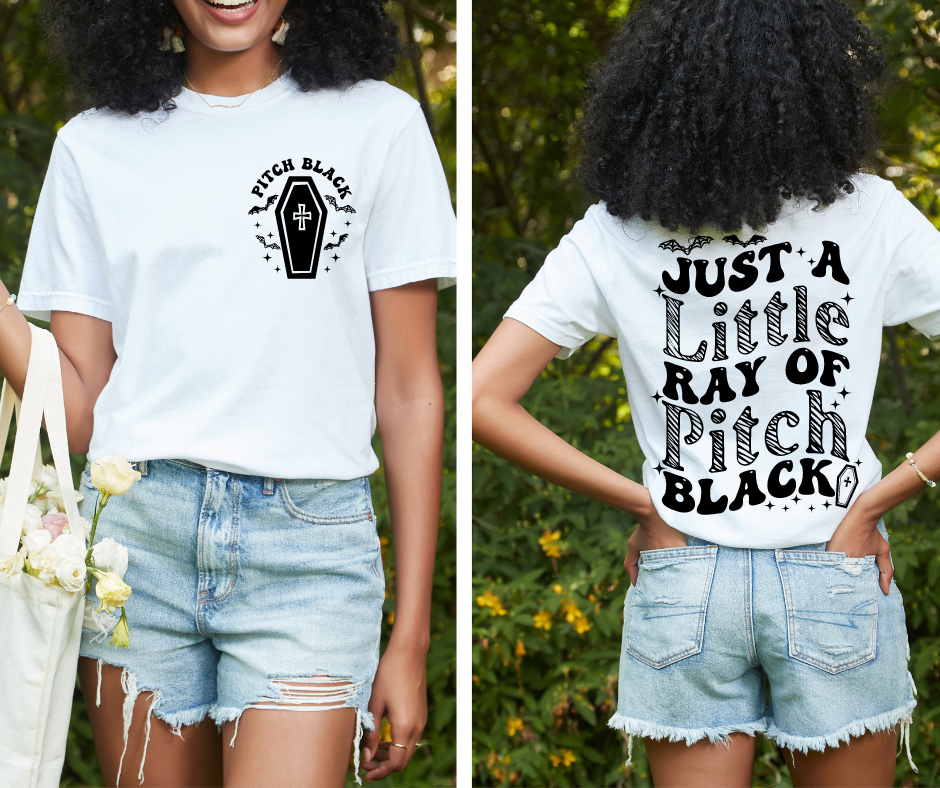 Just A Ray of Pitch Black | Comfort Colors® Witchy Goth Tee