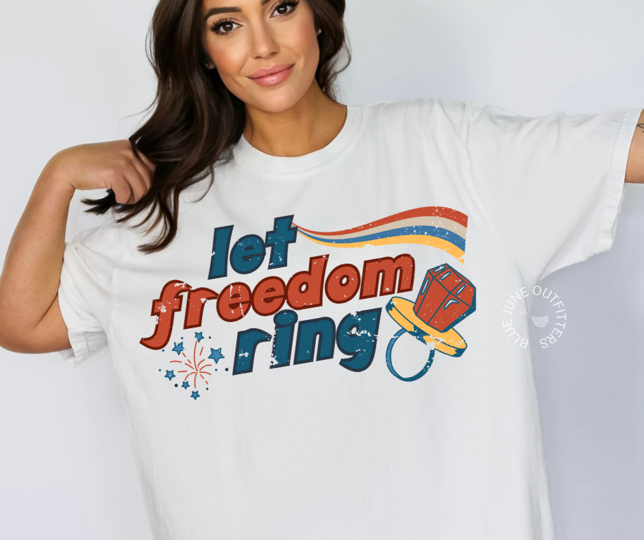 Let Freedom Ring | Comfort Colors® Retro Fourth of July Tee