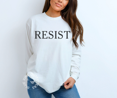 RESIST LONG SLEEVE FEMINIST TEE | COMFORT COLORS®