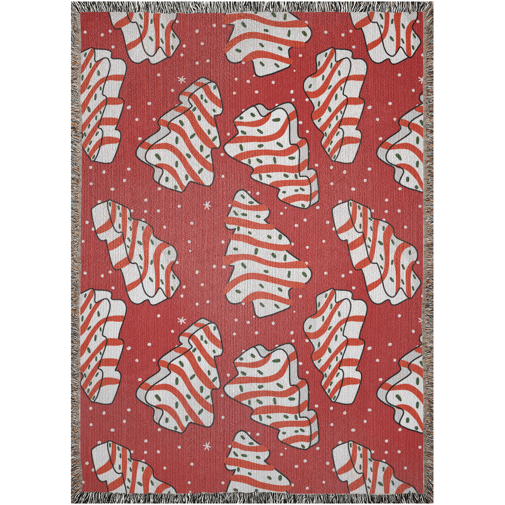 Trendy Christmas Cookies Woven Throw Blanket