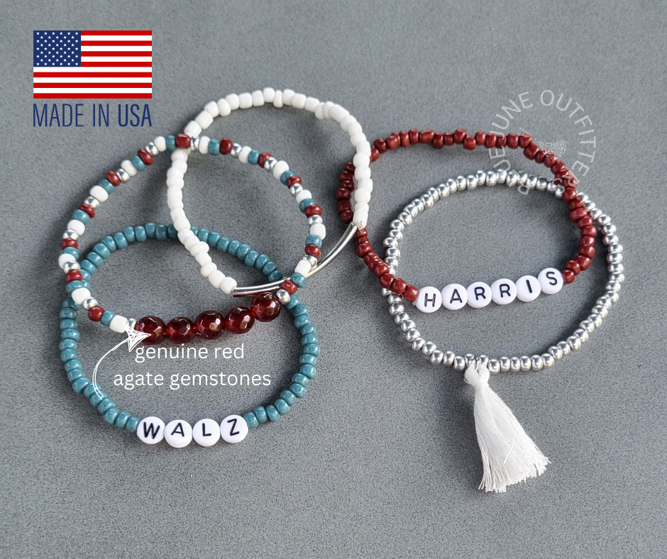 TEAM KAMALA | BEADED FRIENDSHIP BRACELETS SET OF 5