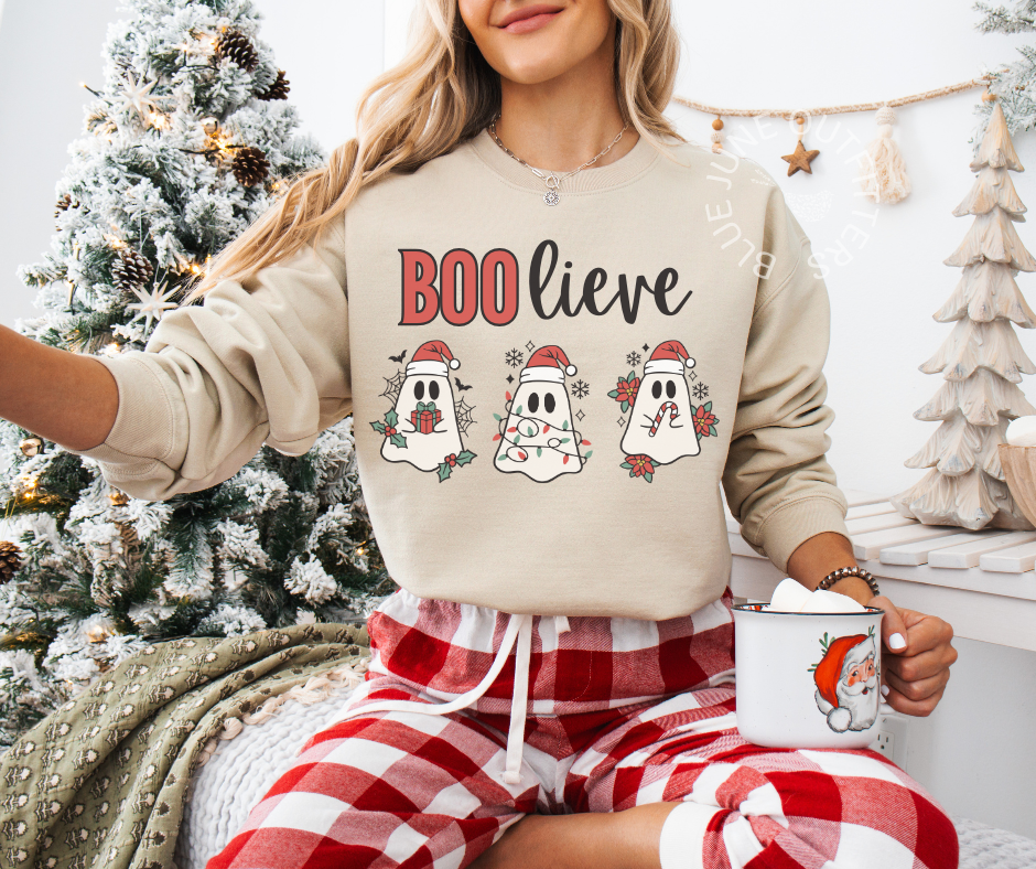 BOO-lieve Christmas Ghosts Sweatshirt