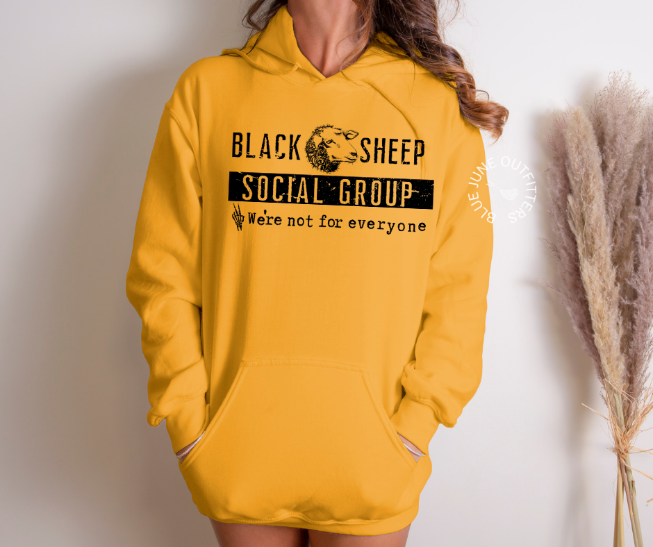 Black Sheep Social Group | Funny Anti Social Unisex Hoodie