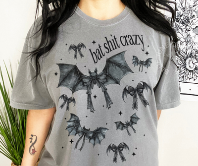 Bat Shit Crazy | Comfort Colors® Goth Croquette Tee