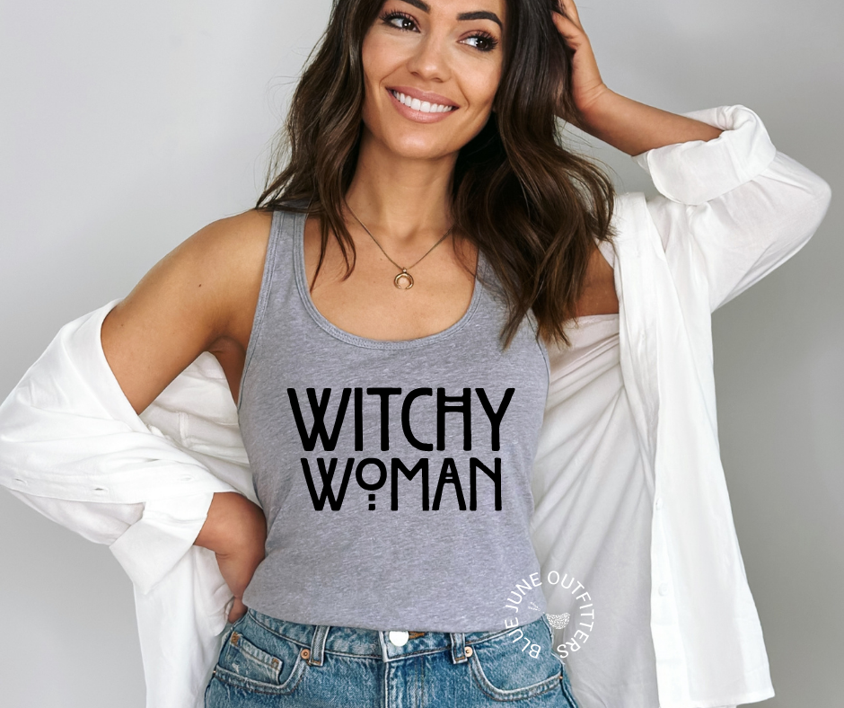 Witchy Woman | Women's Halloween Racerback Tank Top