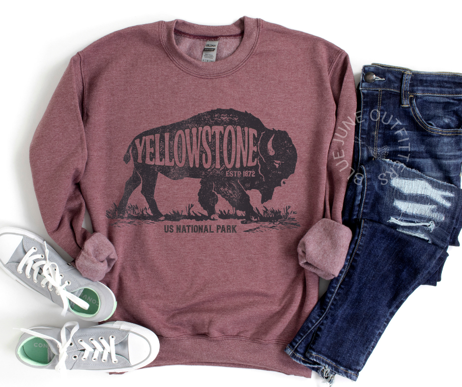 YELLOWSTONE NATIONAL PARK | BISON SWEATSHIRT