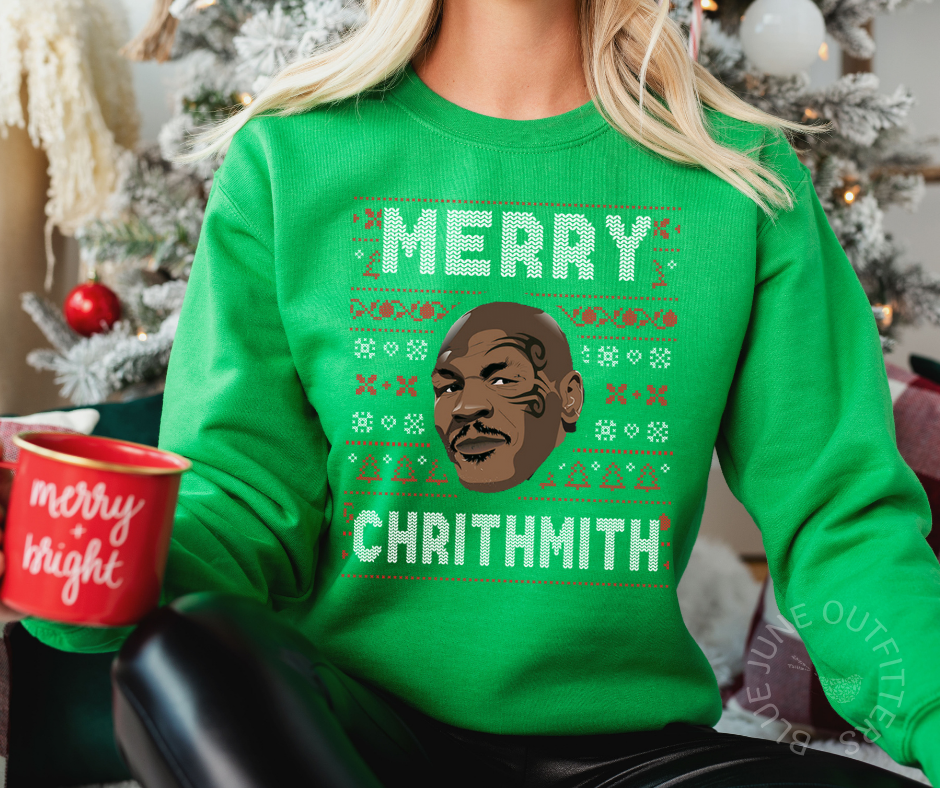 MERRY CHRITHMITH | FUNNY MIKE TYSON CHRISTMAS SWEATSHIRT