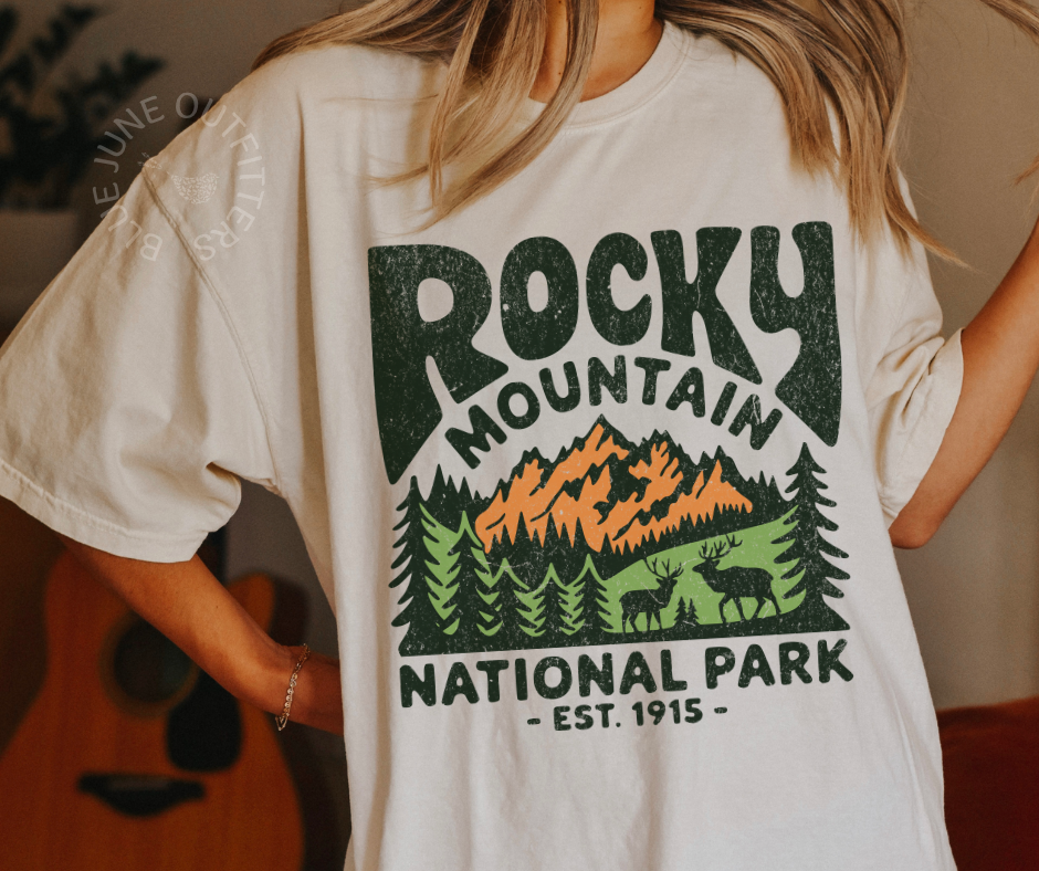 Rocky Mountain National Park Retro Graphic Tee