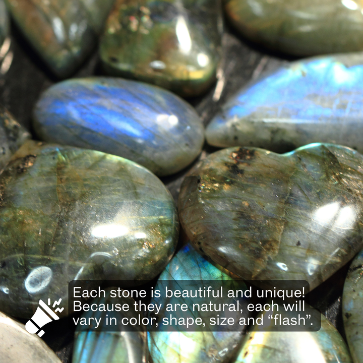 Natural Labradorite Pendant Necklace | Intuition & Protection Stone