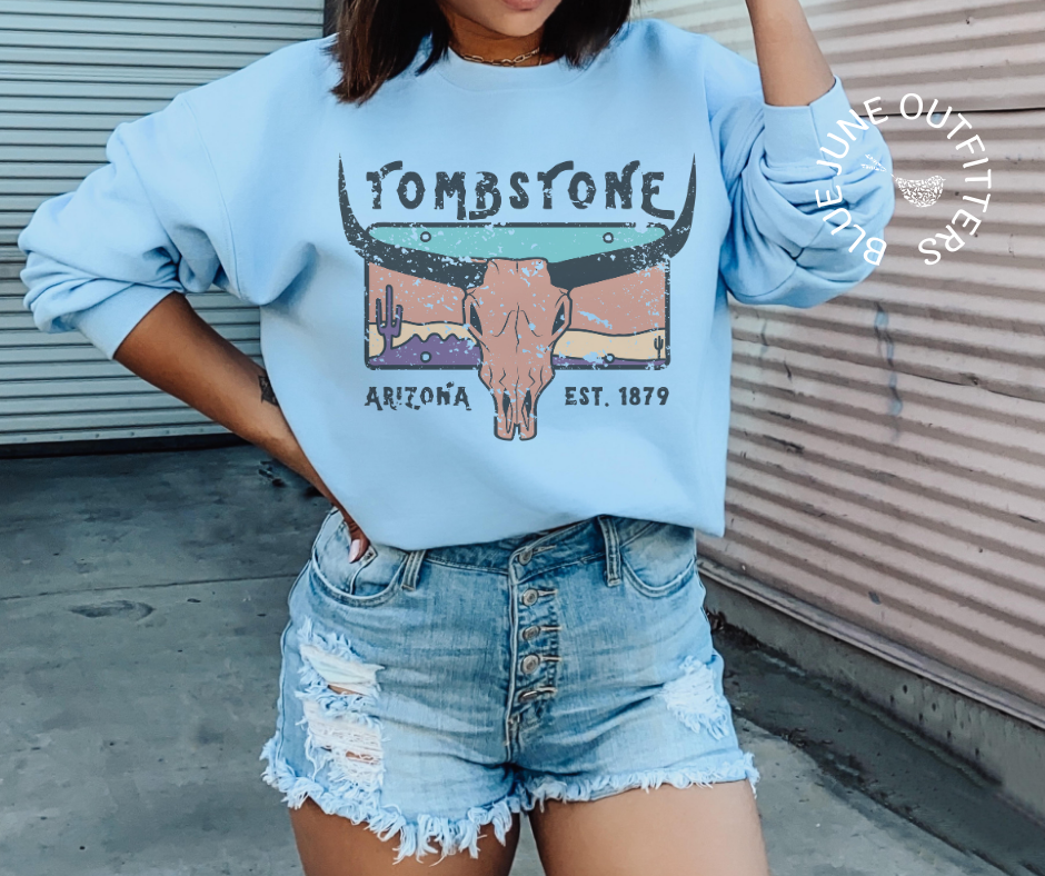 Tombstone Arizona | Retro Desert Crewneck Sweatshirt