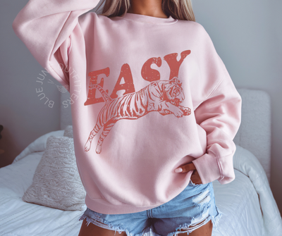 EASY Tiger Graphic Sweatshirt | Vintage-Inspired Unisex Pullover