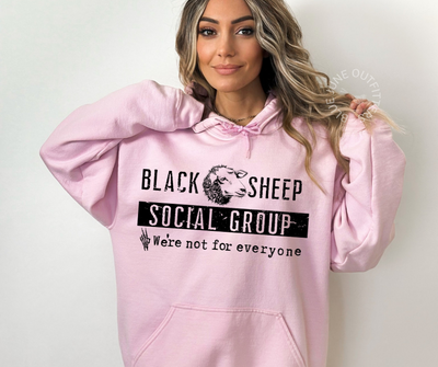 Black Sheep Social Group | Funny Anti Social Unisex Hoodie