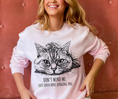 Judging You | Funny Cat Sweatshirt