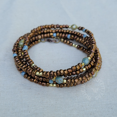 Boho Earthy Wrap Bracelet | Trendy Bohemian Jewelry
