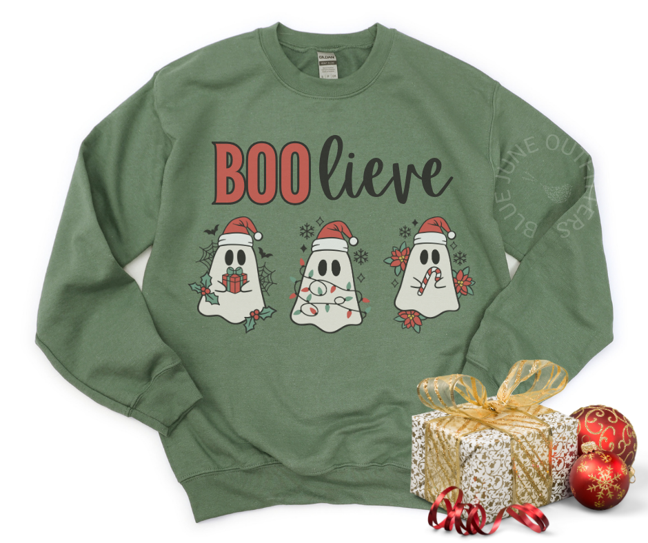 BOO-lieve Christmas Ghosts Sweatshirt