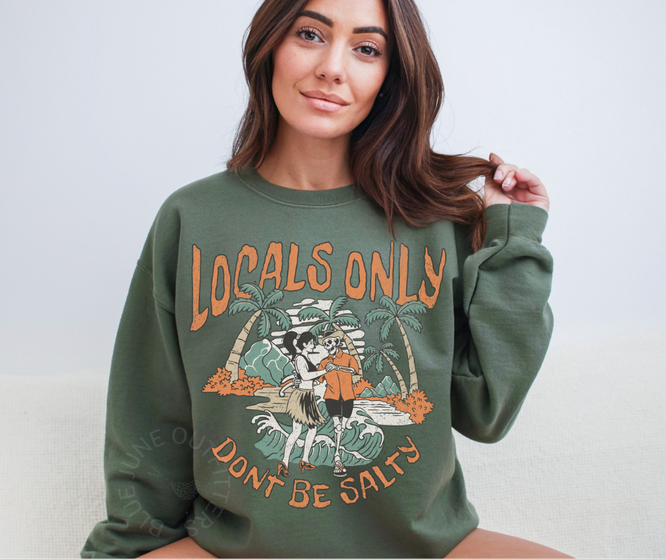 LOCALS ONLY | SALTY BEACH CREWNECK SWEATSHIRT