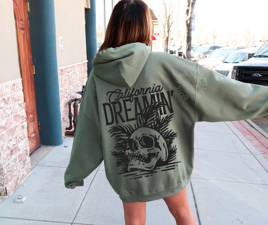 California Dreamin' | Trendy Skull Hoodie