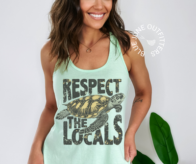 Respect the Locals | Women's Marine Life Racerback Tank Top