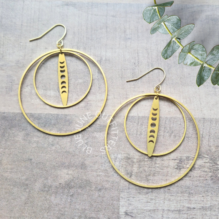 Moon Phase Bohemian Earrings