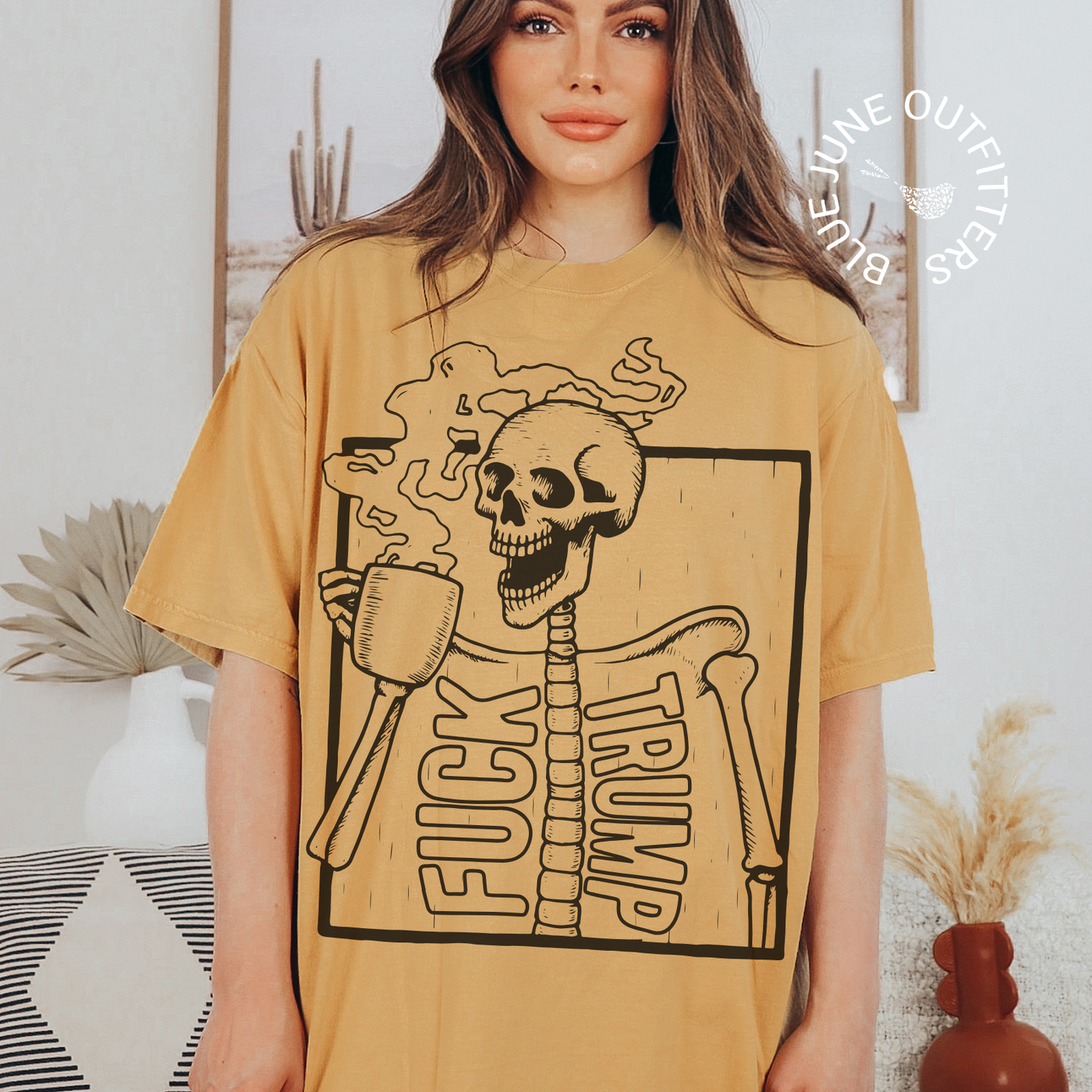 Political Skeleton Graphic Tee | Subt Anti-MAGA Shirt