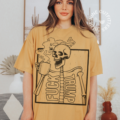 Political Skeleton Graphic Tee | Subt Anti-MAGA Shirt