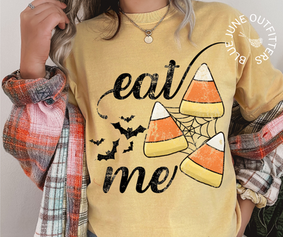 Eat Me Candy Corn Tee | Comfort Colors® Funny Halloween Shirt