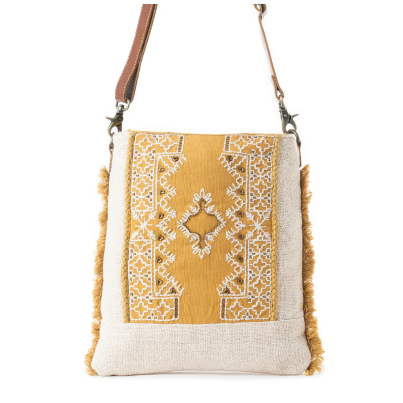 Harvest Grove Shoulder Bag in Golden Bloom | Myra Bag SKU S-12817