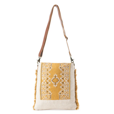 Harvest Grove Shoulder Bag in Golden Bloom | Myra Bag SKU S-12817