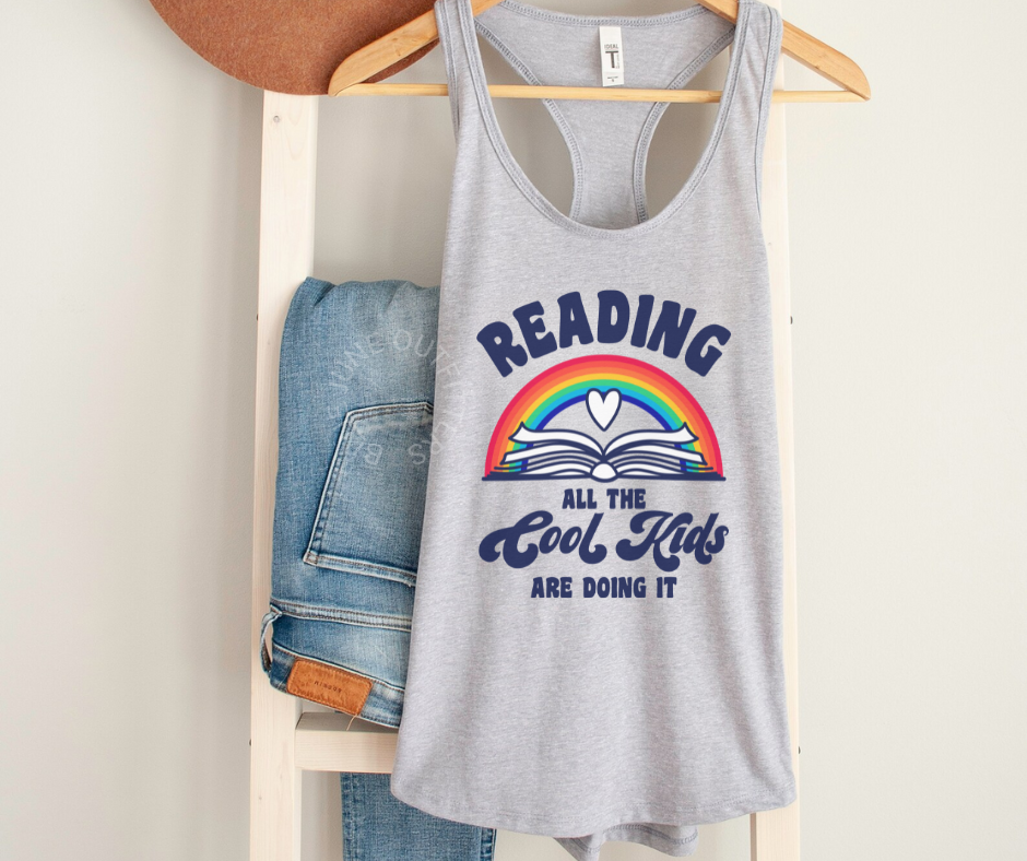 TRENDY BOOK LOVER RACERBACK TANK