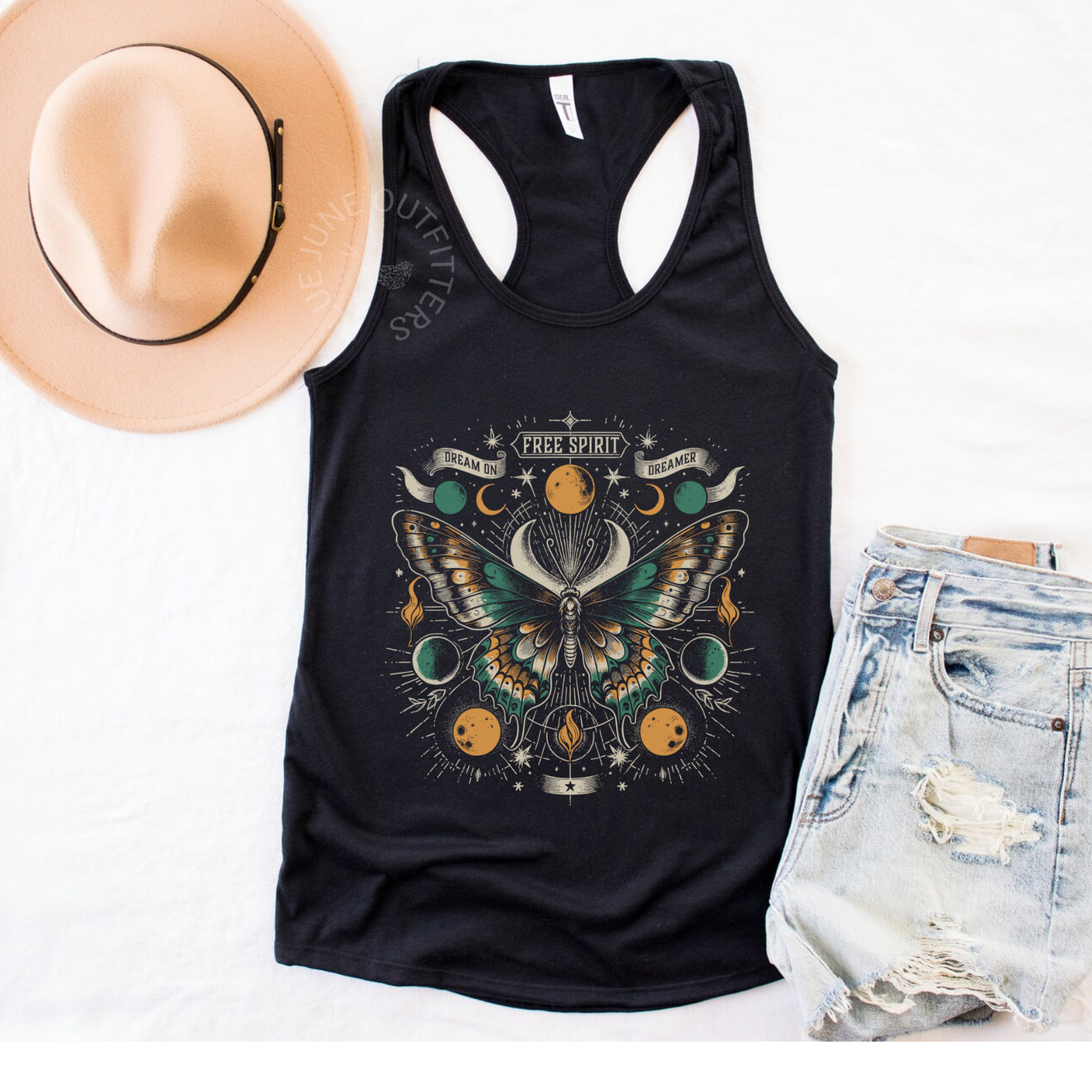 Woman's Free Spirit Celestial Boho Tank Top
