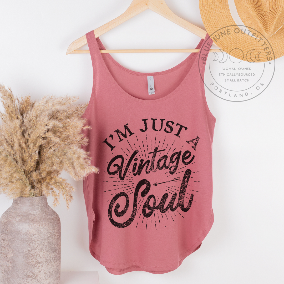 I'm Just A Vintage Soul | Women's Retro Tank