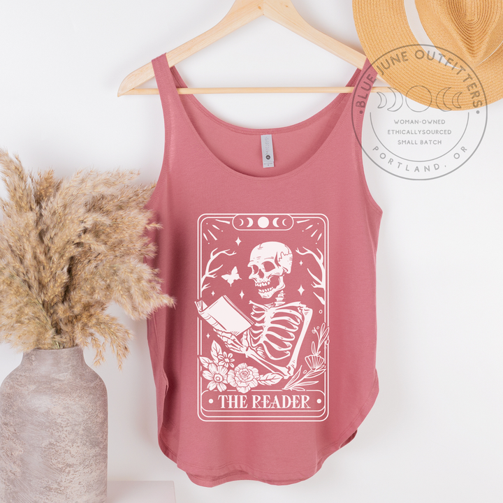 The Reader Tarot Card | Women's Bookish Tank