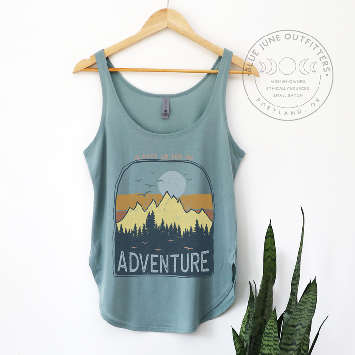 Adventure Mountains Sunset | Women's Boho Nature Tank