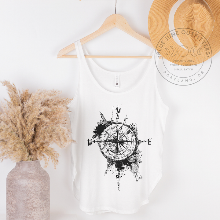 Find Your Way | Women's Rustic Compass Tank