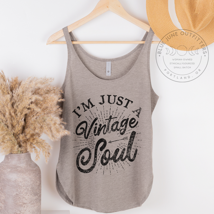 I'm Just A Vintage Soul | Women's Retro Tank