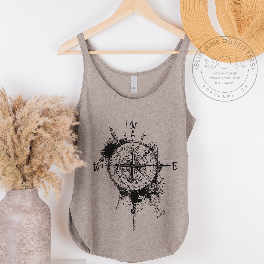 Find Your Way | Women's Rustic Compass Tank