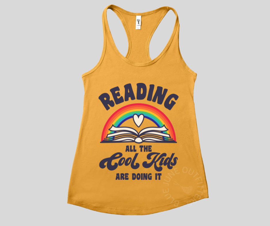 TRENDY BOOK LOVER RACERBACK TANK