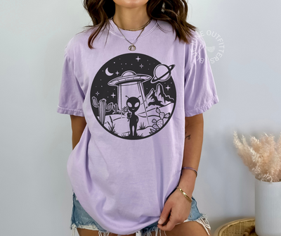 Friendly Alien | Comfort Colors® UFO Tee