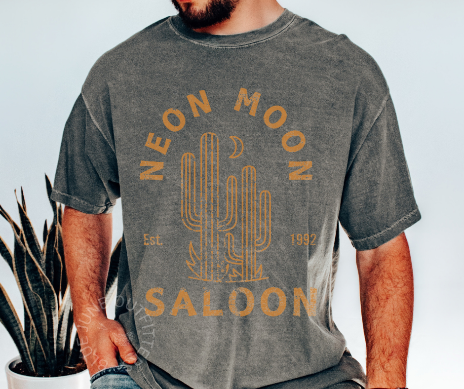Neon Moon Saloon | Retro Desert Comfort Colors® Tee