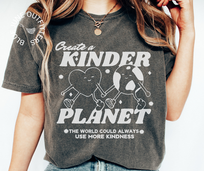 Create a Kinder Planet | Retro Comfort Colors® Tee