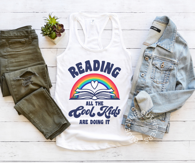 TRENDY BOOK LOVER RACERBACK TANK