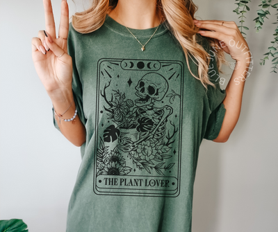 The Plant Lover Skellie Tarot | Comfort Colors® Tee
