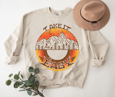 Take It Easy | Retro Nature Sweatshirt