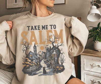 Take Me To Salem | Retro Witchy Halloween Sweatshirt