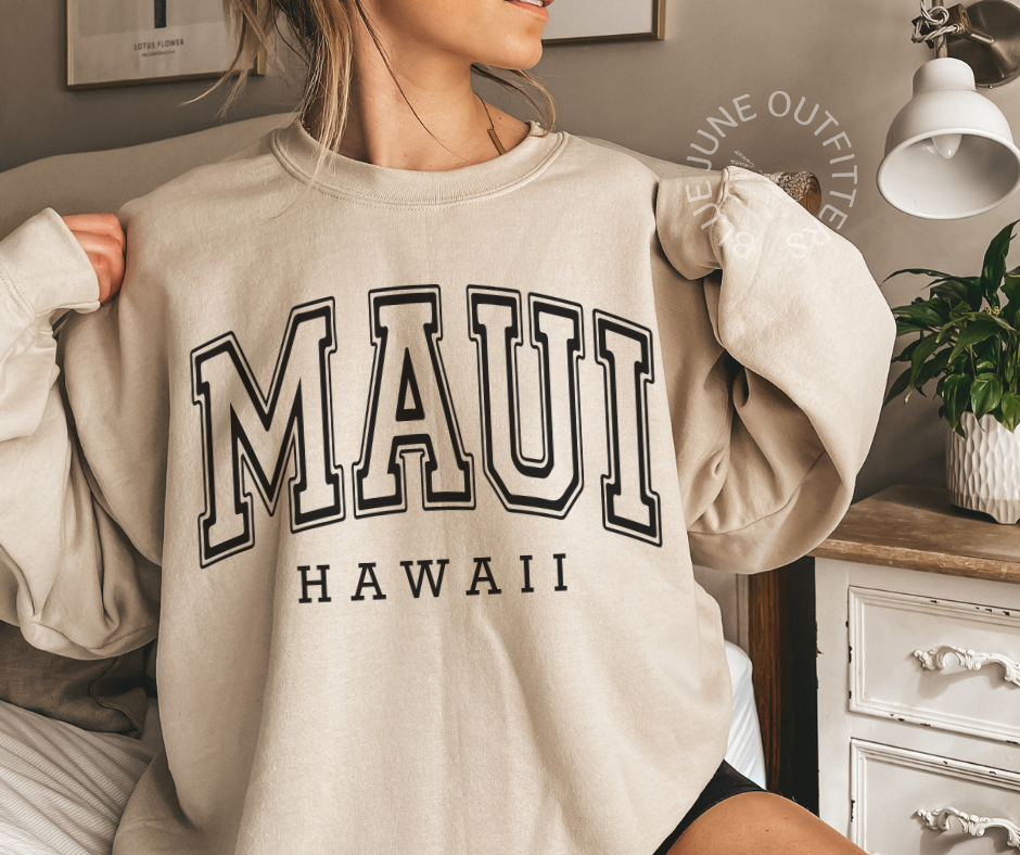 MAUI HAWAII CREWNECK SWEATSHIRT