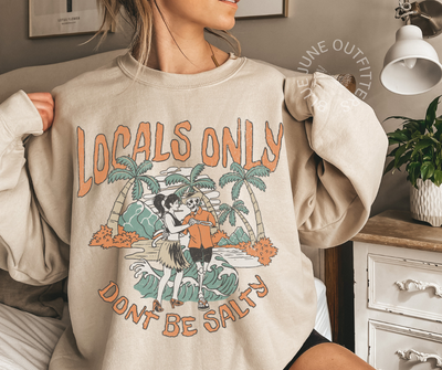 LOCALS ONLY | SALTY BEACH CREWNECK SWEATSHIRT