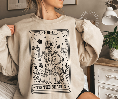 Tis The Season | Fall Skelly Tarot Sweatshirt
