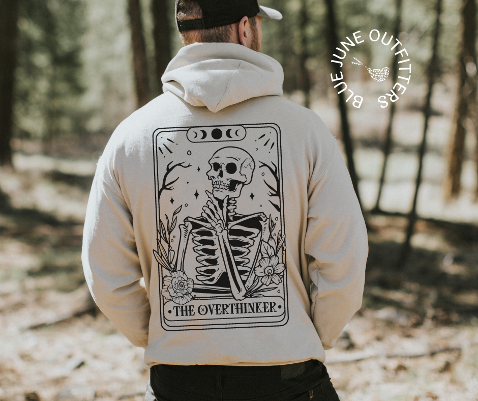 The Overthinker Skellie Tarot | Witchy Unisex Hoodie