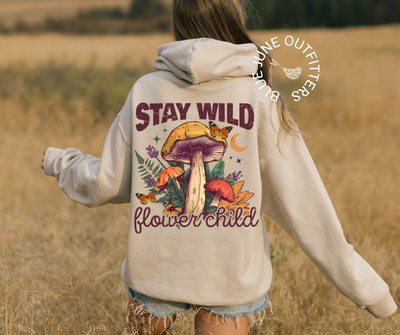 Stay Wild Flower Child | Mushrooms Cottagecore Hoodie
