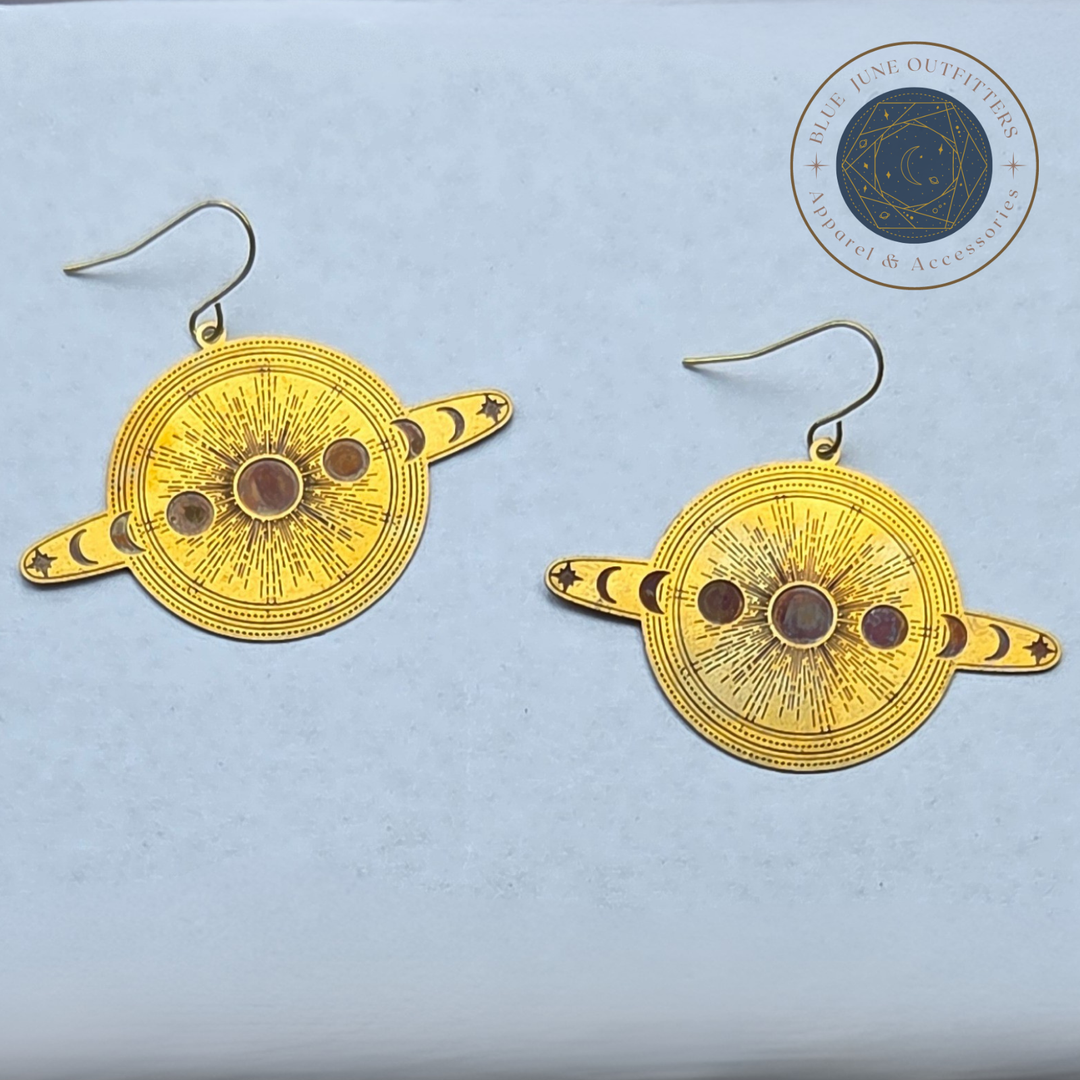 Celestial Moon Phase Earrings